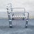 Postmodern Chromed Metal Lounge Armchair, Italy, 1980s, in Very Good conditions. Designed 1980 to 1989
