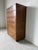 1970’s Vintage John Widdicomb Campaign Burled Wood Highboy Dresser on Casters With Recessed Brass Hardware For Sale In Miami - Image 6 of 13