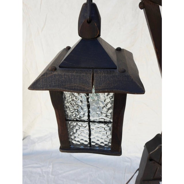 Mission Style Arts & Crafts Wooden Floor Lamp For Sale - Image 9 of 11