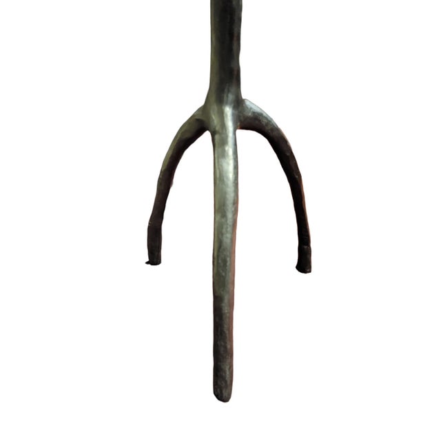 Black Christian Liaigre Bronze Trépied Side Table For Sale - Image 8 of 10