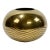 Vintage Postmodern Style Round Etched Brass Planter or Vase For Sale