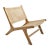 Contemporary Natural Teak & Rattan Easy Chair For Sale - Image 3 of 12