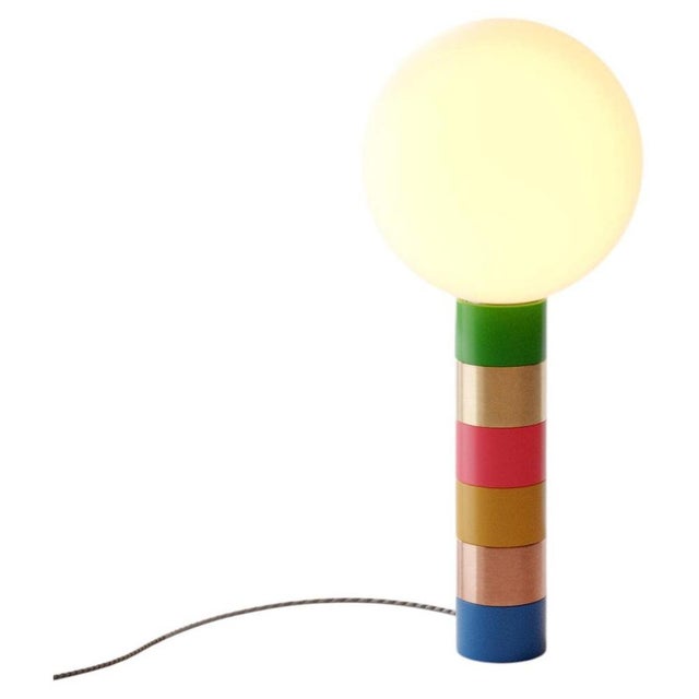 Metal Donna II Table Lamp in Brass with Copper and Aluminium by Marine Breynaert For Sale - Image 7 of 7