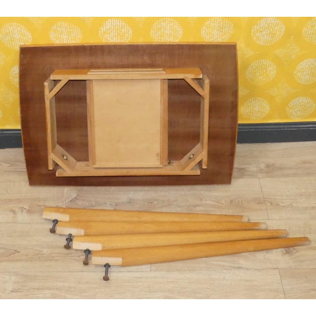 Vintage Kitchen Table in Wood, 1950s For Sale - Image 6 of 11