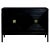 Black Geometric Console For Sale