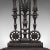 Black 1940s Vintage Art Deco English Iron Decorative Stick Stand For Sale - Image 8 of 11