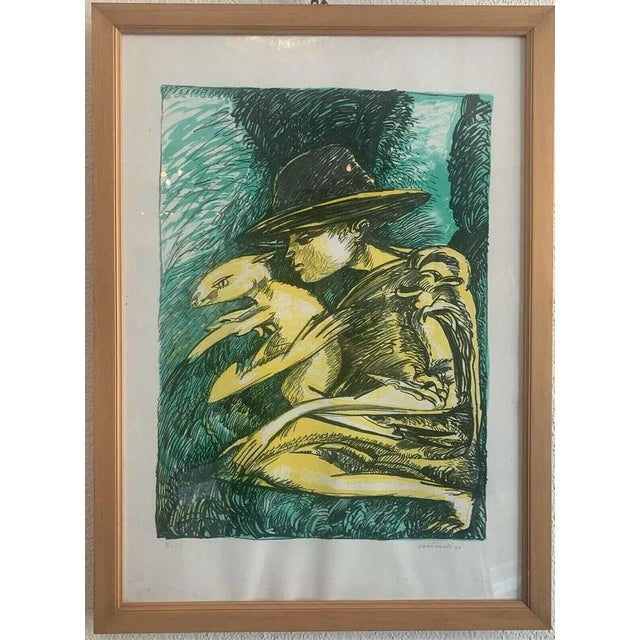 Brindisi, Composition, Author's Proof, Framed For Sale - Image 4 of 4