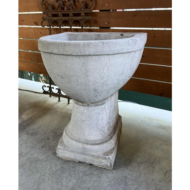 19th Century Two-Piece French Wall Fountain Basin in Burgundian Bluestone For Sale - Image 12 of 18