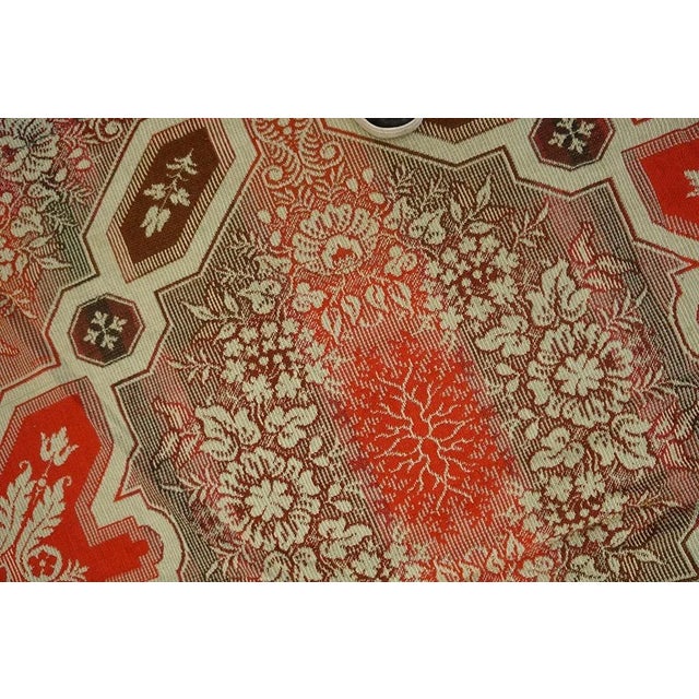 Mid 19th Century American Ingrain Carpet ( 12' 6" x 13' 4" - 381 x 406 cm )