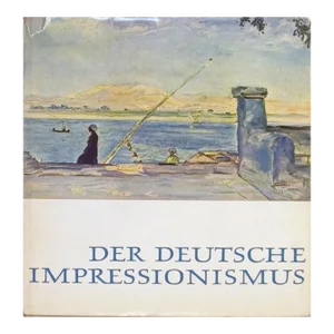1958 Karl Rompler 'Der Deutsche Impressionismus - Die Hausmeister in der Malerei' Blue,Gray Book