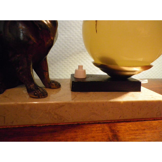 Table Lamp with Marble Base, 1940s For Sale - Image 13 of 18