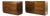 Vintage Cabinets with Jalousie / Venetian Blind Doors in Walnut Wood, 1970s, Set of 2 For Sale