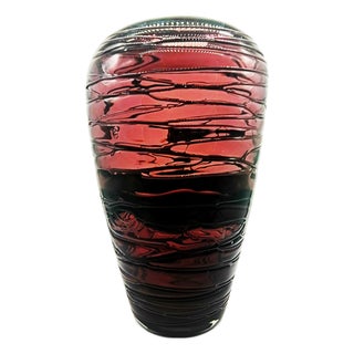 Vintage Italian Purple Vase in Murano Glass, 1970s For Sale