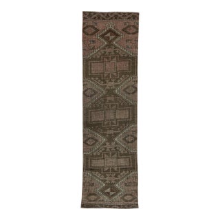 Turkish Vintage Rug 3' x 10'9" #19838 For Sale