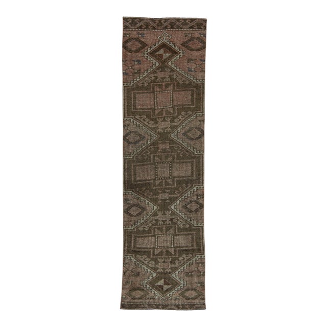Turkish Vintage Rug 3' x 10'9" #19838 For Sale