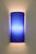 A.Toso Tube Wall Light Murano "Incamiciato" Blue Glass, White Interior, Satin Finish. Dimensions: Width 5 3/4" Depth 2...