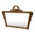 Vintage Hollywood Regency Gold Laurel Crest Wall Mirror For Sale