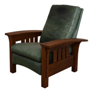 Stickley Cherry Mission Style Morris Chair For Sale