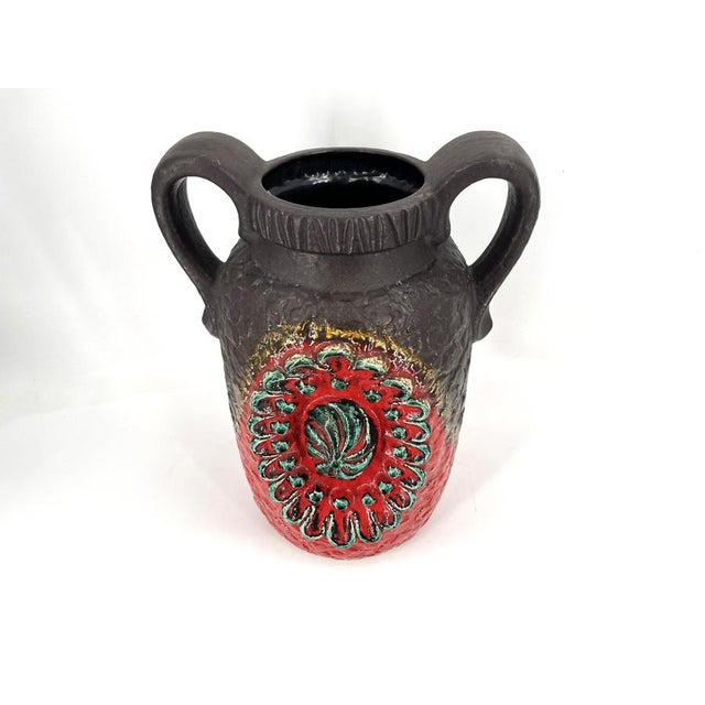1960s Vintage Ceramic Fat Lava Vase by Dümler & Breiden, 1960s For Sale - Image 5 of 9