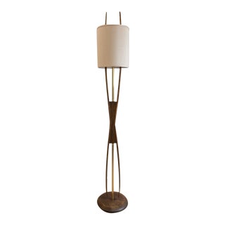 Adrian Pearsall Walnut Floor Lamp For Sale