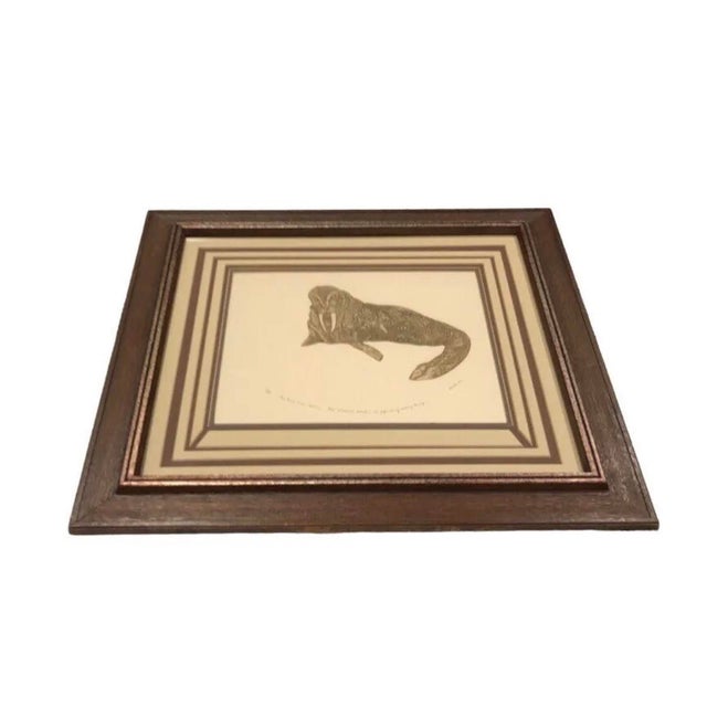 Matted and Framed in glass Vintage Original Art 23.5” wide x 21.5” high Pencil Signed “Sudi ‘80” Numbered 5/40 and titled...