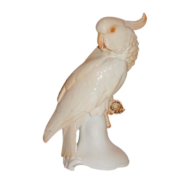 Cockatoo Sculpture by Theodor Kärner for Rosenthal, 1923 For Sale