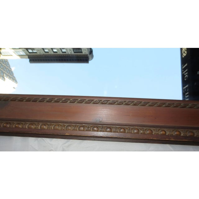 1910s Vintage 1910 Mirror Edwardian With Corner Block For Sale - Image 5 of 12