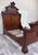 Antique Full Size Victorian Monumental Carved Walnut Burl Wood Bed For Sale - Image 4 of 13