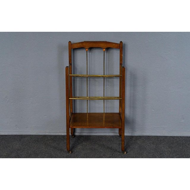 Item: Newspaper rack Period & Style: Art Nouveau - Early 20th century Features: - Elegant and practical piece of furniture...