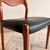 J. L. Møller 1960s Niels Møller Model 71 Teak Dining Chairs – Newly Reupholstered Black Leather (Pair) For Sale - Image 4 of 11