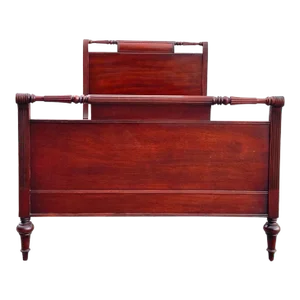 Vintage Cherry Twin Size Sleigh Bed