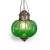 Vintage style India glass pumpkin lantern. Traditional Rajasthani style colorful hanging lantern with nickel accents and...