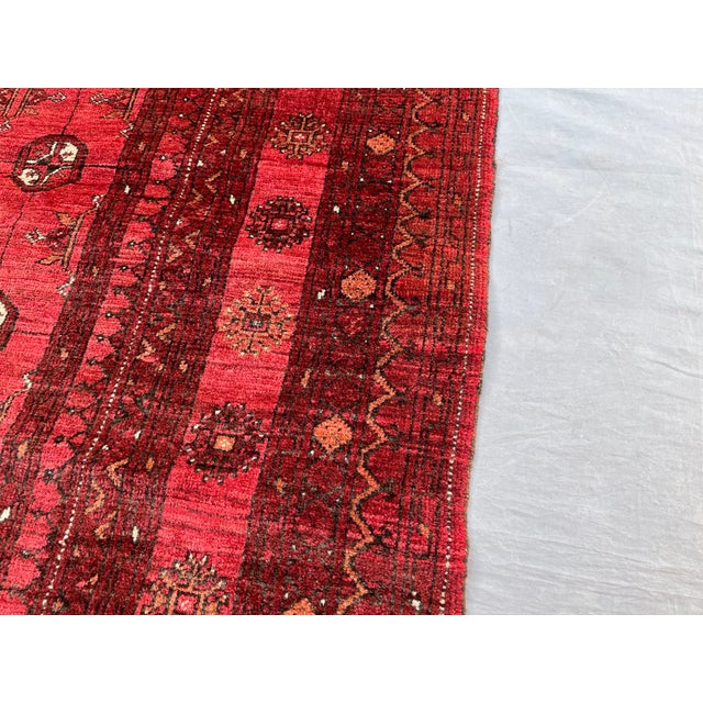 Vintage Afghan Ersari Turkmen Gul Rug, Rose Palette - 6'0" X 4'0" For Sale - Image 6 of 14