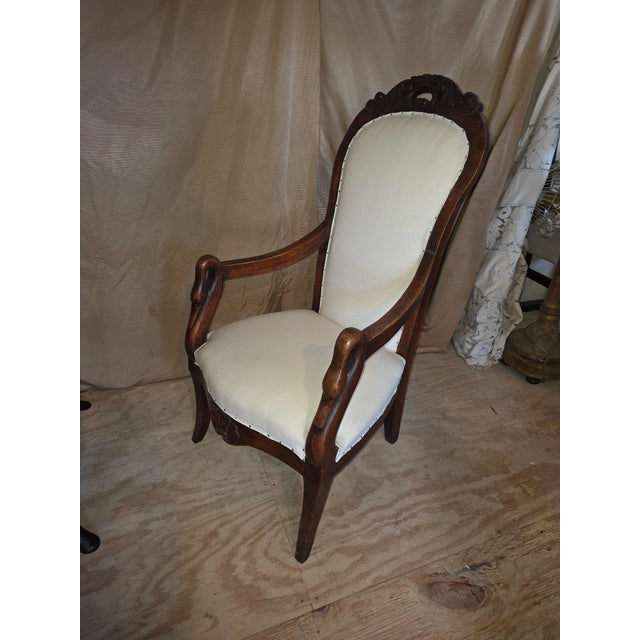 Armchair With Swan Head Arms For Sale - Image 13 of 15