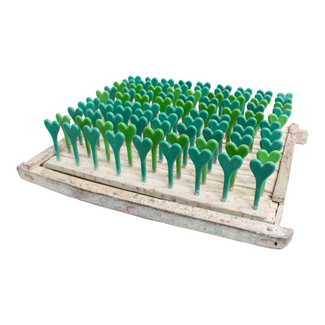 Elizabeth- All Green Hearts Balloon Mold For Sale