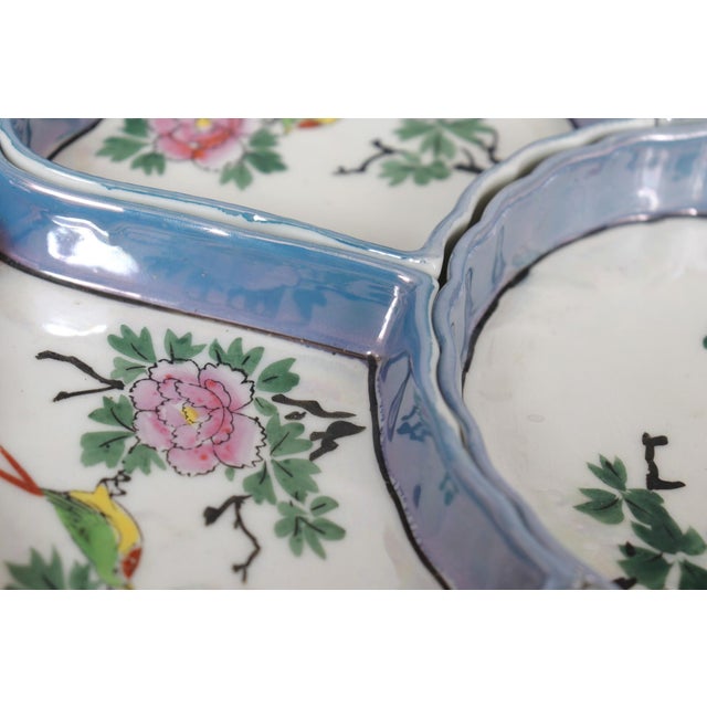 Mid 20th Century Japanese Kiri-Mon Porcelain Lusterware Serving Dishes For Sale - Image 4 of 12