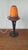 1930s 1930s Degué Art Deco Table Lamp Signed French Glass Wrought Iron Orange Accent Light Antique French Lighting For Sale - Image 5 of 15