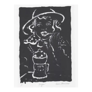 Ann Chernow Portrait of Child Lithograph