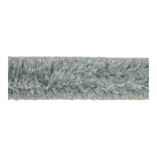 SAMPLE - Schumacher x Neisha Crosland Tuft Braid Tape In Egg Blue For Sale