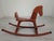 1960s Vintage Wooden Rocking Horse, 1963 For Sale - Image 5 of 15