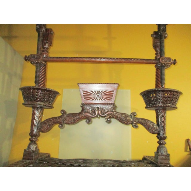 Antique Indian British Raj Rosewood Weaving Stand 19th Century For Sale - Image 17 of 17