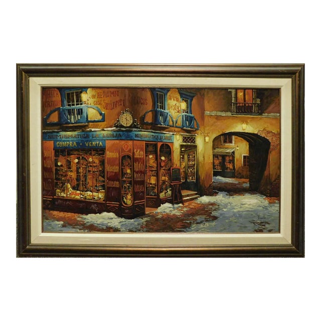 Viktor Shvaiko"Light on the Snow"Hand Signed Serigraph on Canvas, Europe #13/360 For Sale