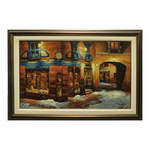 Viktor Shvaiko"Light on the Snow"Hand Signed Serigraph on Canvas, Europe #13/360