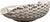 Round Wicker Outdoor Patio Daybed with Sunbrella Pillows — White Frame Dedon Swingrest Standing Lounger A circular wicker...