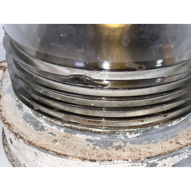 Sturdy ships masthead lantern by "Perko", Perkins Marine Lamp Company of Brooklyn New York. Early twentieth century steel...