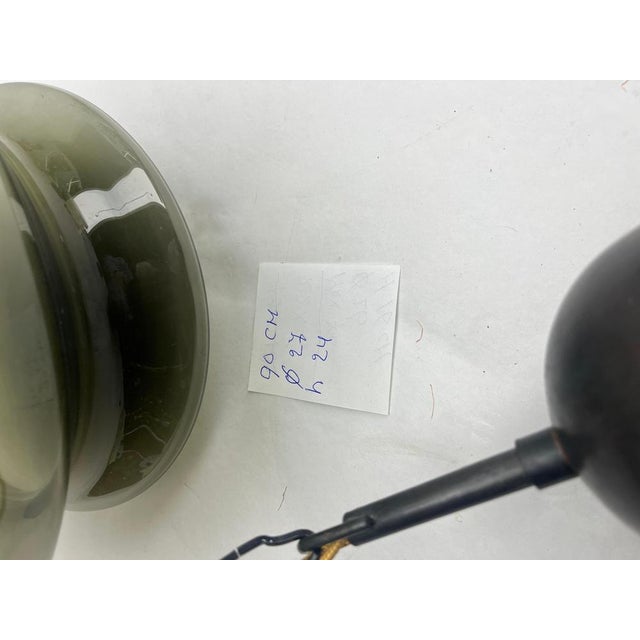 Art Nouveau Opaline Ceiling Lamp from Massive Belgium, 1930s For Sale - Image 12 of 14