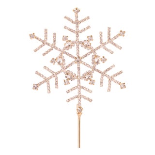 Jeweled Snowflake Stem (Set of 4) For Sale