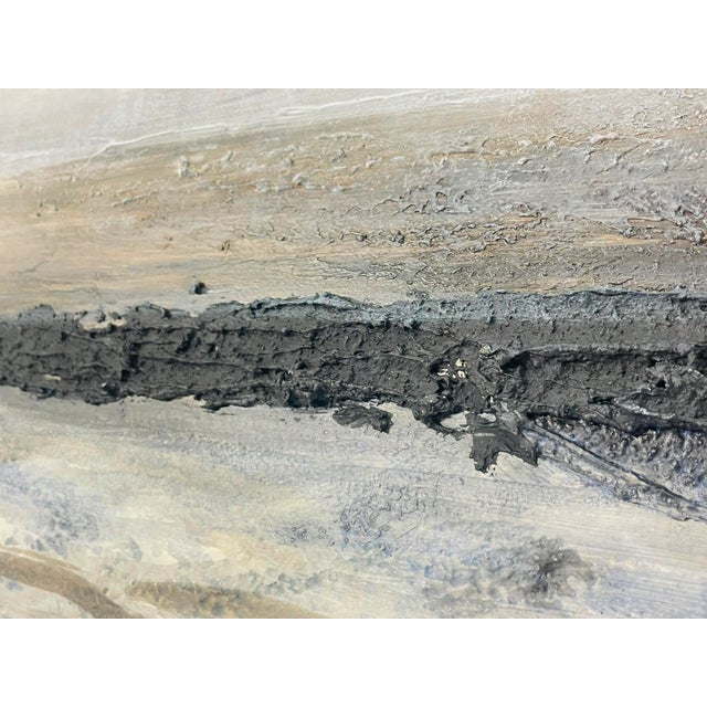 Large Abstract Landscape Oil Painting by Edward View, Framed For Sale - Image 13 of 18