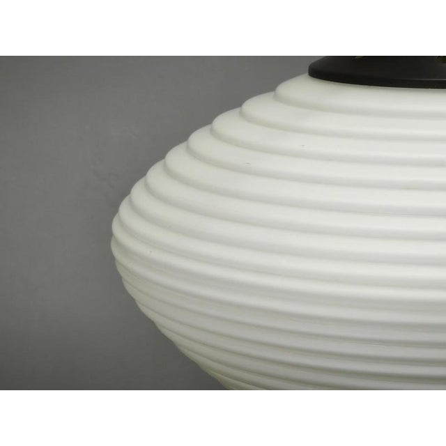 Space Age Opaline Glass Pendant Lights, Former Czechoslovakia, 1970s, Set of 2 For Sale - Image 4 of 15