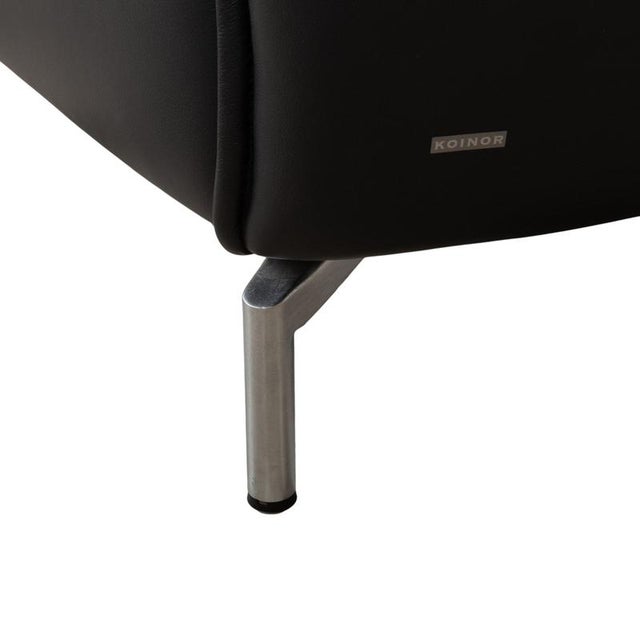 Vanda 2-Seater Sofa in Anthracite Leather from Koinor For Sale - Image 9 of 16